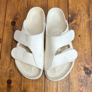 Birkenstock Toogood the forager cream wool sandals size 41